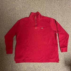 Men’s L Lacoste Quarter Zip Sweater